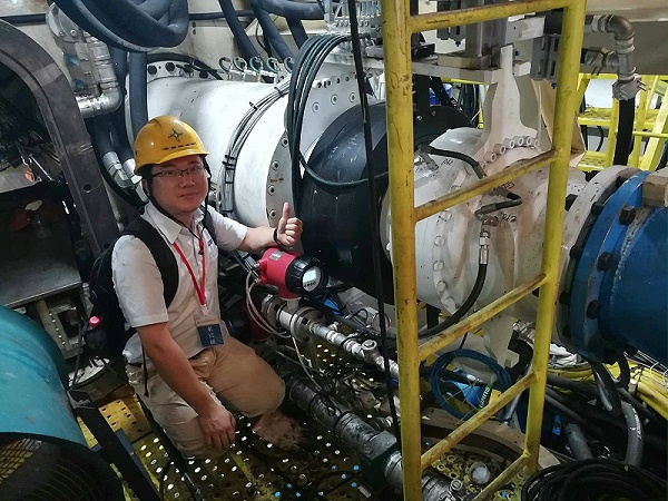 腾旋给中交天和配套的南京和燕路过江隧道15.03米泥水盾构机内回转接头